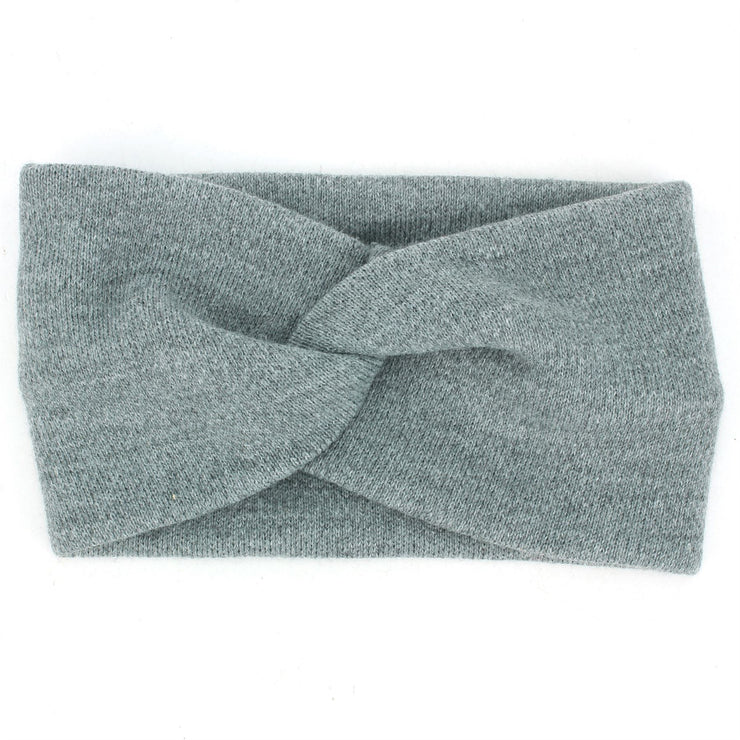 Twisted Bowknot Headband - Grey