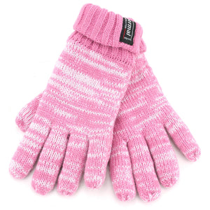 Mottled Kids Gloves - Pink