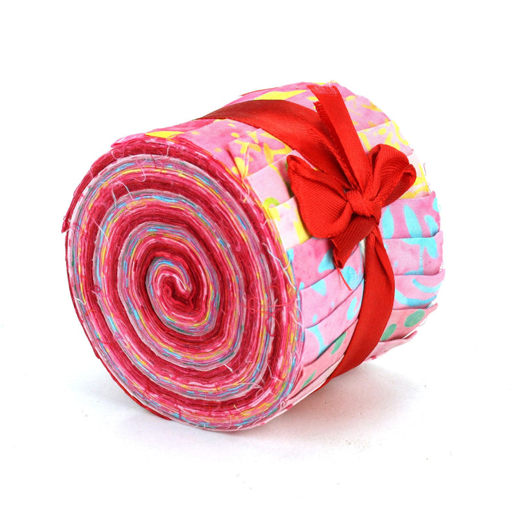 Jelly Roll - 20 Strips of 2.5" x 37" Cotton Batik