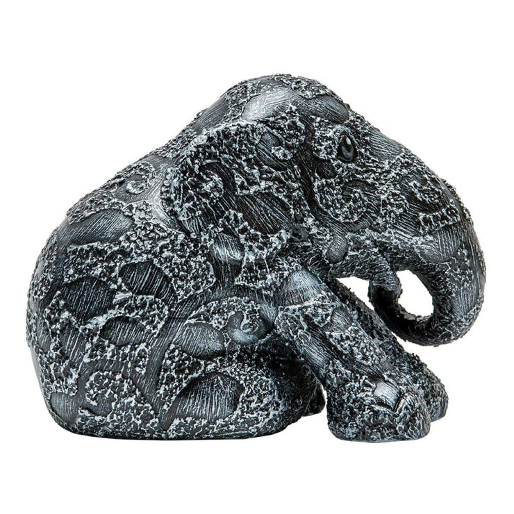 Limited Edition Replica Elephant - Silver Clover (10cm)