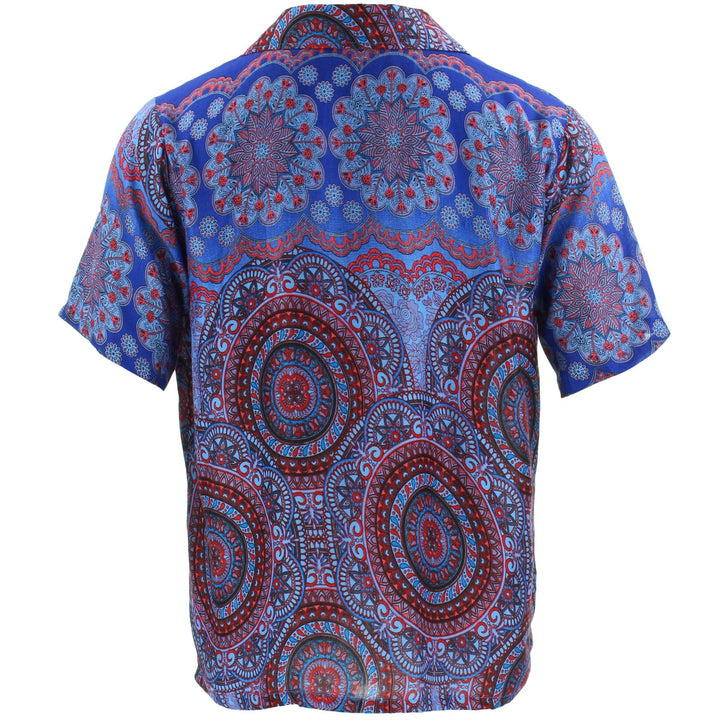 Boho Circle Mandala Shirt - Dark Blue