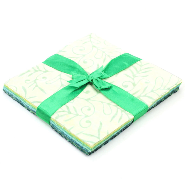 Charm Pack - 40 x 5" Squares of Cotton Batik