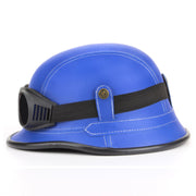 Combat Novelty Festival Helmet with Goggles - Blue
