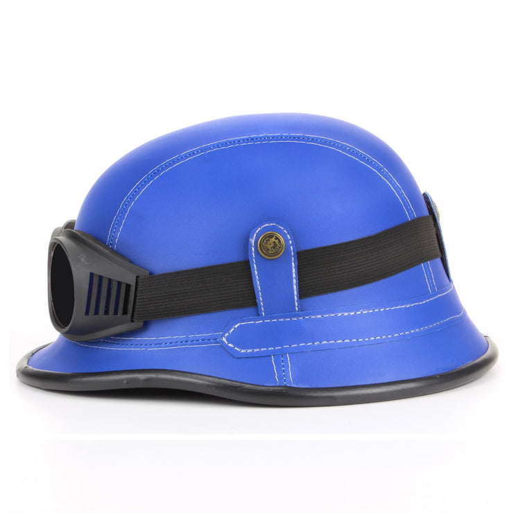 Combat Novelty Festival Helmet with Goggles - Blue
