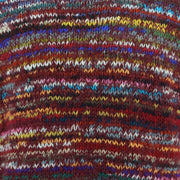 Chunky Wool Knit Space Dye Jumper - Dark Red