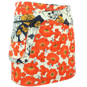 Reversible Popper Wrap Mini Skirt - Floral / Japanese Floral