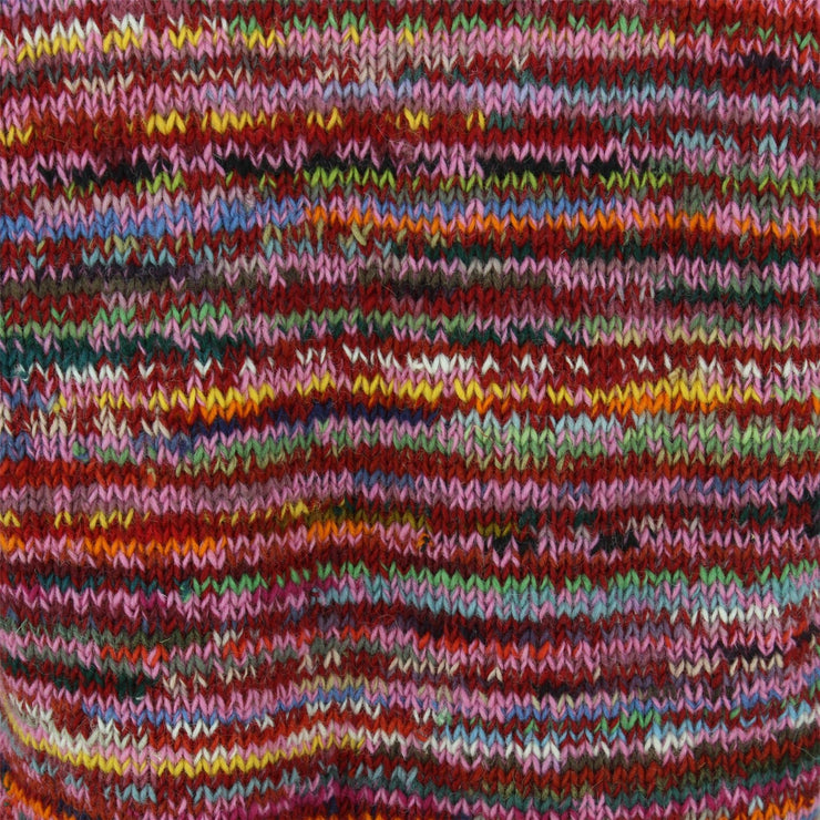 Chunky Wool Knit Space Dye Jumper - Rose