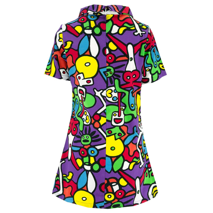 Sixties Shift Dress - Tiffy Purple