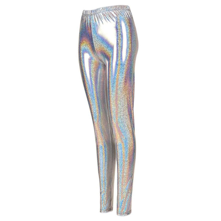 Shiny Leggings - Silver