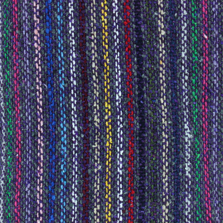 Mexican Baja Jerga Hoody - Purple Vibrant Stripe