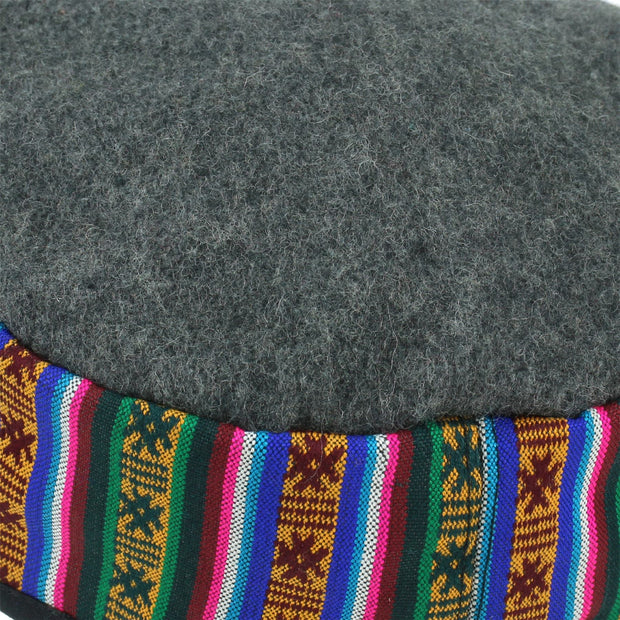 Nepalese Wool Smoking Hat - Grey