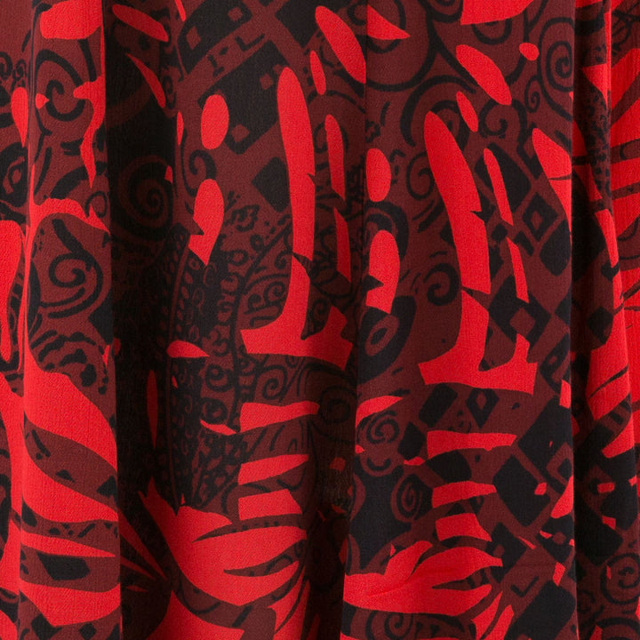 Floaty Dolly Dress - Tropical Palm Red