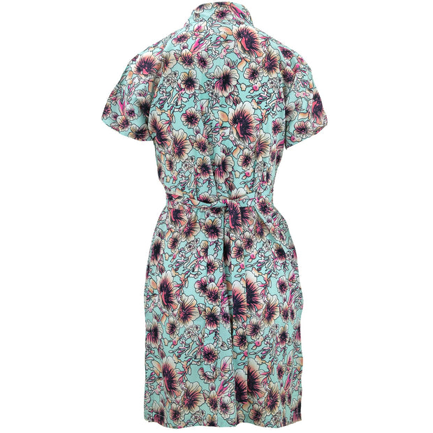 Mandarin Mini Dress - Floral Dawn