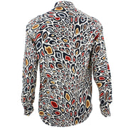 Tailored Fit Long Sleeve Shirt - Abstract Animal Print