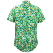 Tailored Fit Short Sleeve Shirt - Bamboo Leaves