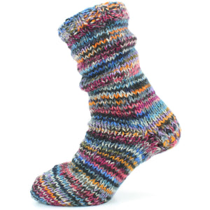 Hand Knitted Wool Slipper Socks Lined - SD Electric