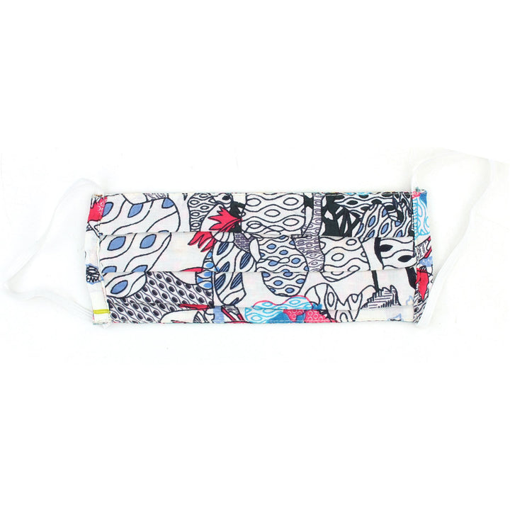 100% Cotton Handmade Pleated Face-Mask
