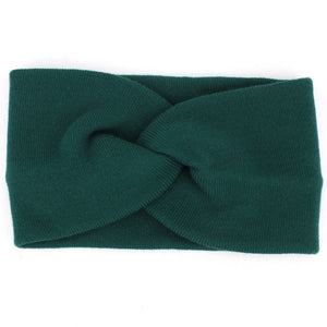 Stirnband mit gedrehter Schleife – grün