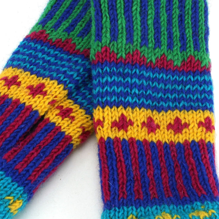 Wool Knit Arm Warmer - Carnival