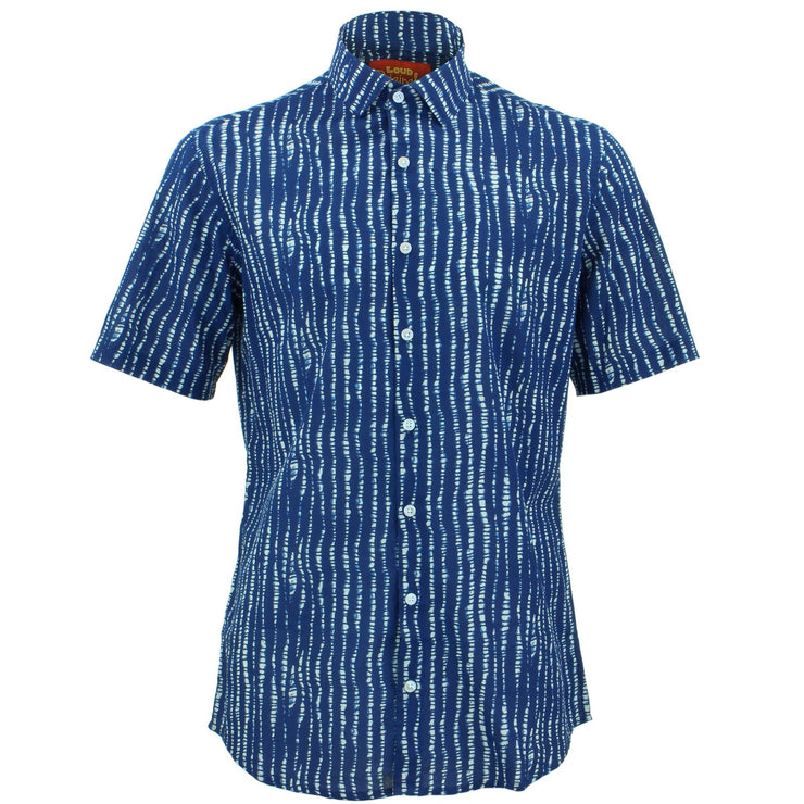 Tailored Fit Short Sleeve Shirt - Spine Lines