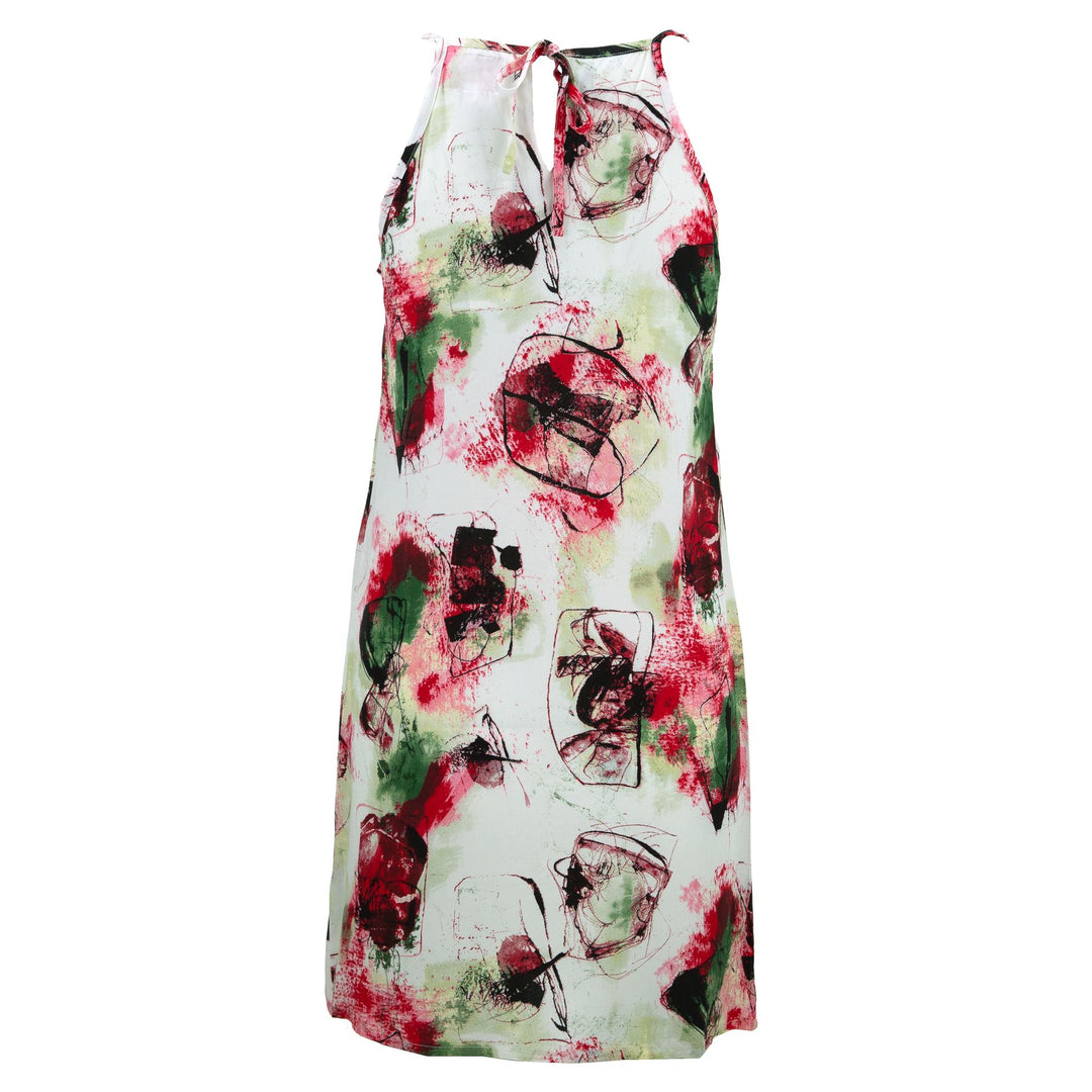 Strappy Dress - Red Vibrant Paisley