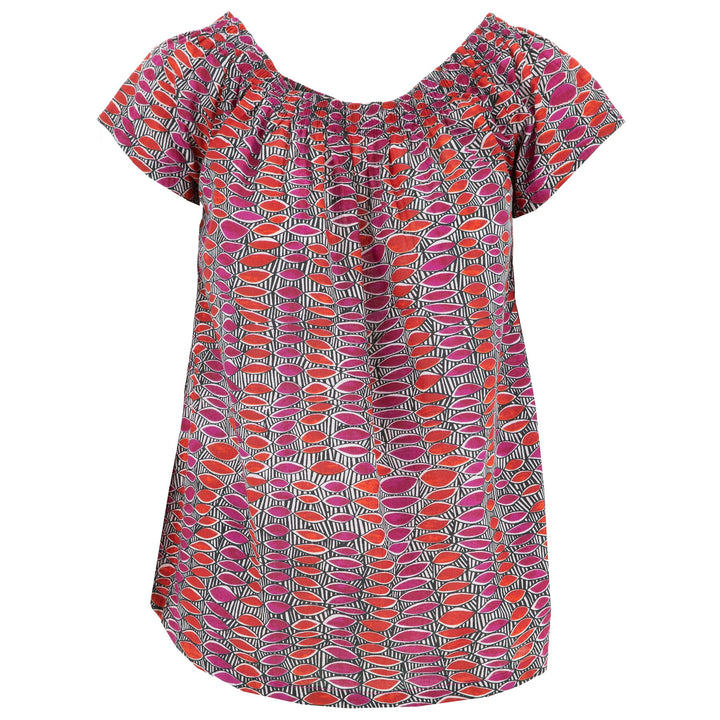 Off The Shoulder Summer Top - Colour Burst