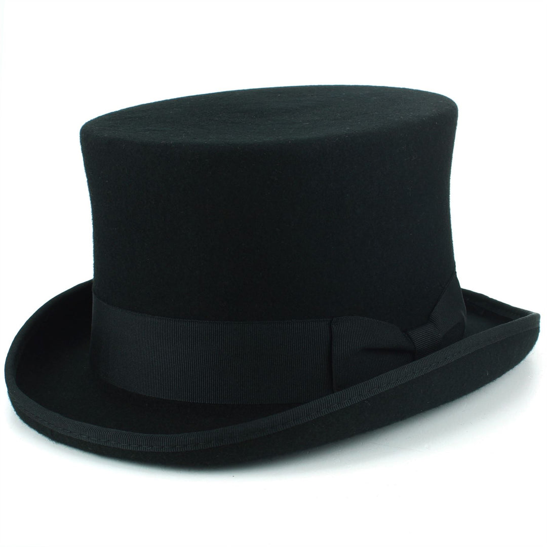 Wool Felt Top Hat - Black