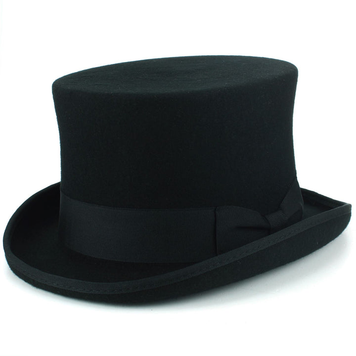 Wool Felt Top Hat - Black