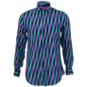Tailored Fit Long Sleeve Shirt - Overlapping Art Deco