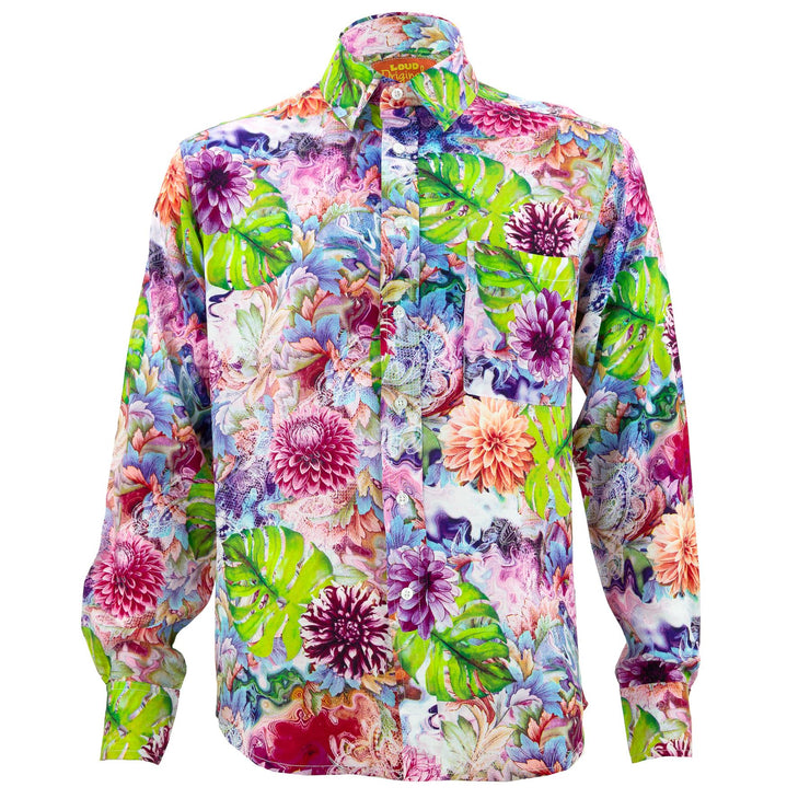 Regular Fit Long Sleeve Shirt - Tropical Bloom