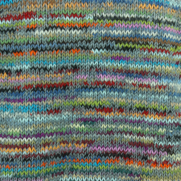 Chunky Wool Knit Space Dye Jumper - Motley Grey