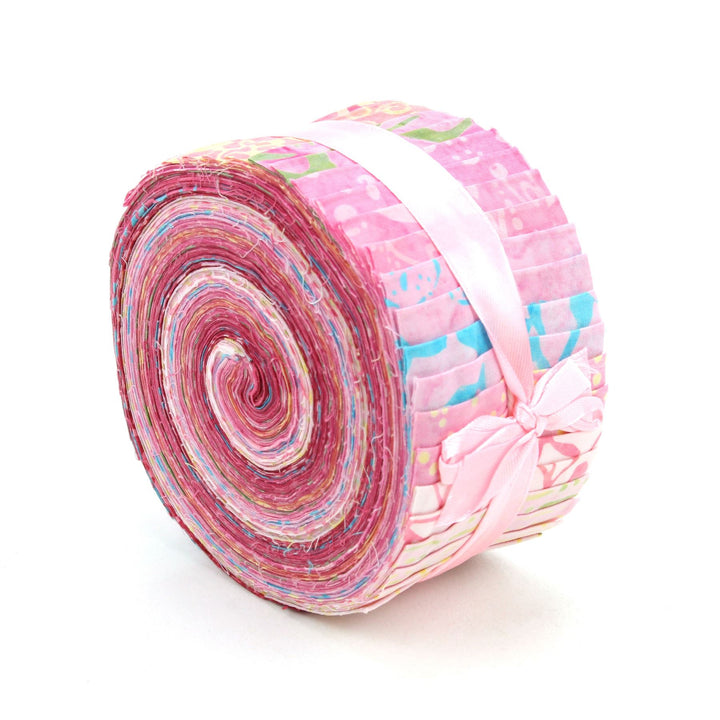 Jelly Roll - 40 Strips of 2.5" x 37" Cotton Batik