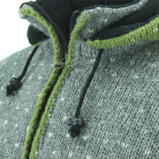 Chunky Wool Knit Animal Hoodie - Sheep - Green