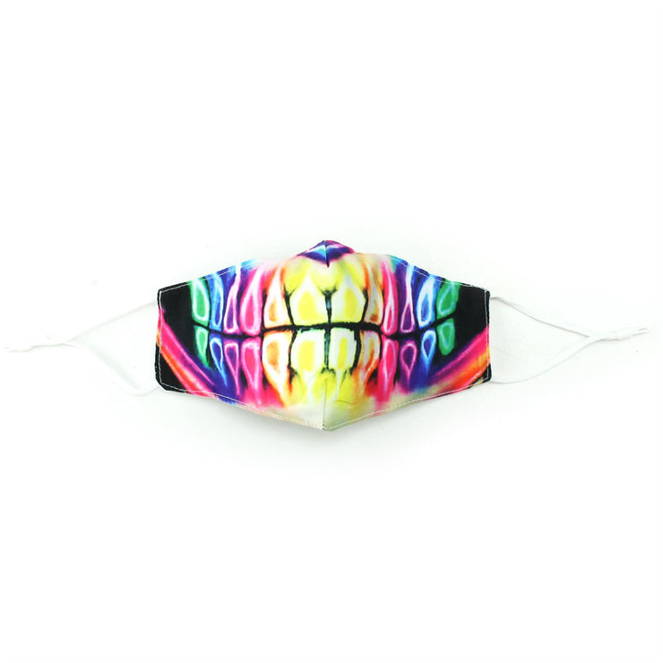 Printed Face Mask - Neon Skull