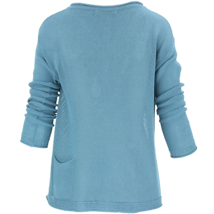 Knitted Cardigan - Blue Grey