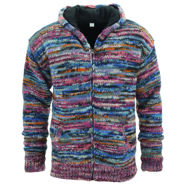 Hand Knitted Wool Hooded Jacket Cardigan - SD Electric