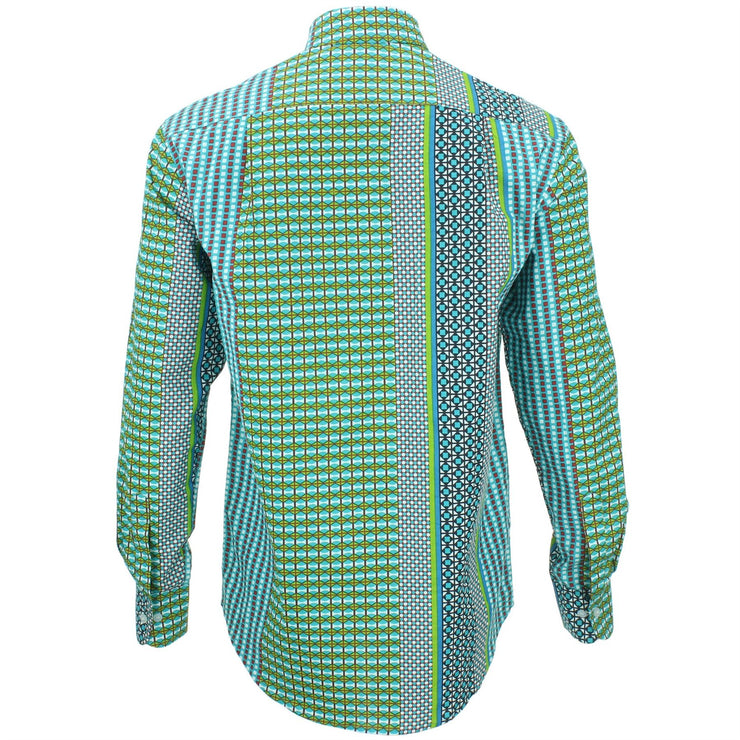 Regular Fit Long Sleeve Shirt - Abstract Strips