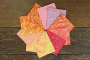 Fat Quarter - 10 Pieces of 19" x 20" Cotton Batik