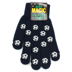 Magic Gloves Fußball dehnbare Kinderhandschuhe – Marineblau