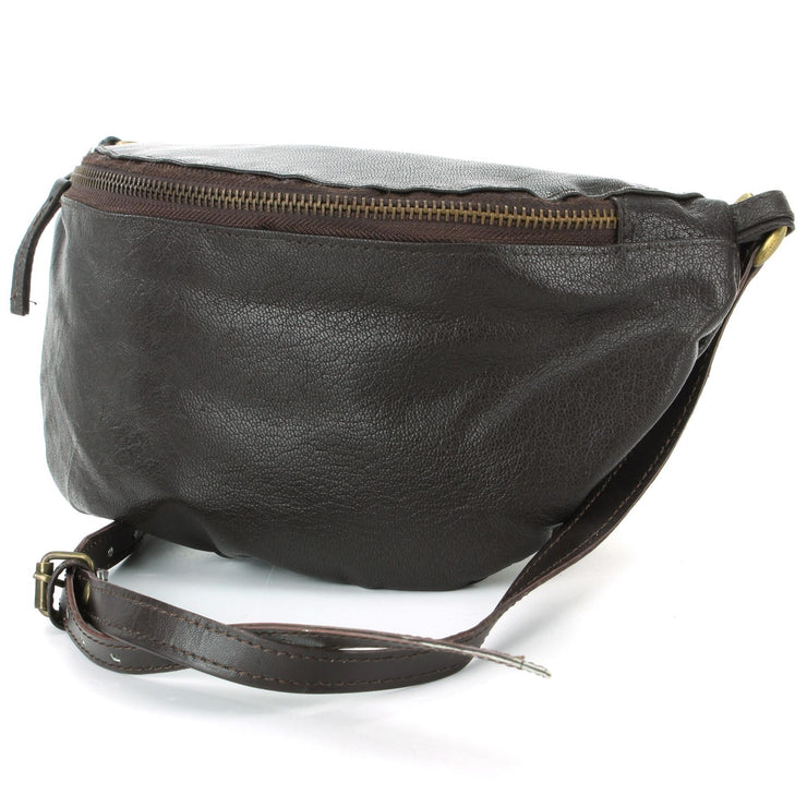 Real Leather Bum Bag Money Belt - Brown