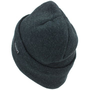 Fine Knit Beanie Hat - Charcoal Grey