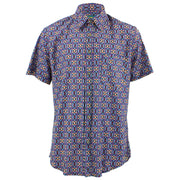 Tailored Fit Short Sleeve Shirt - Pixelated Tiles