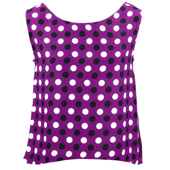 Box Top - Purple Polka