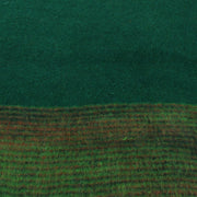 Tibetan Wool Blend Shawl Blanket - Green with Green & Red Reverse