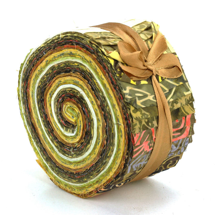 Jelly Roll - 40 Strips of 2.5" x 37" Cotton Batik