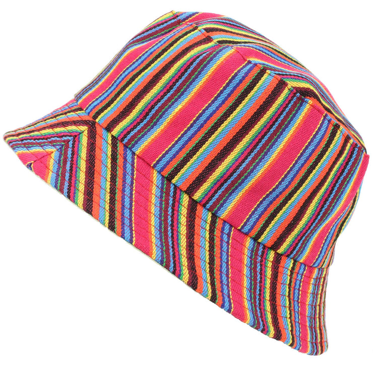 Canvas Bucket Hat - Aztec Pink