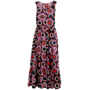 Waisted Maxi Dress - Circular Floral