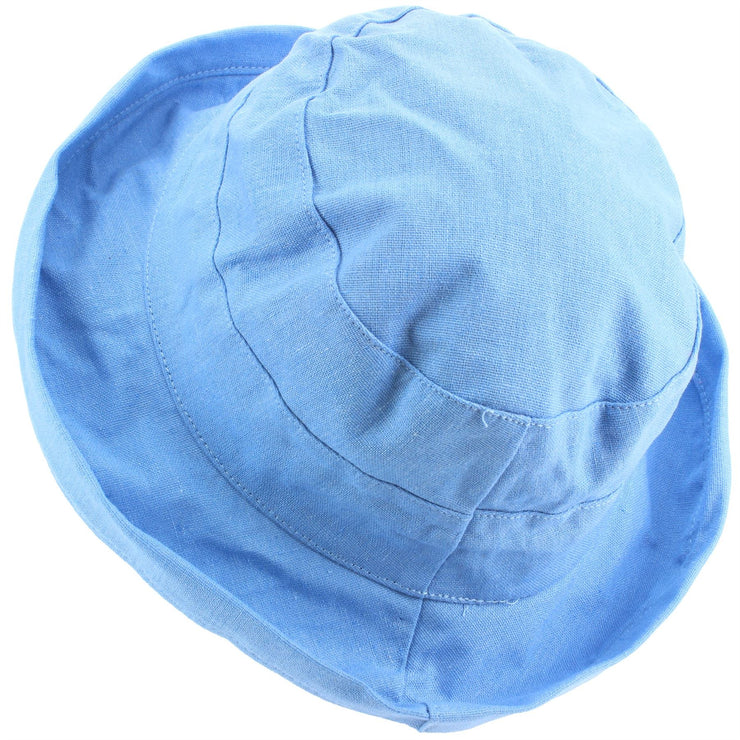 Ladies Linen Sun Hat - Blue