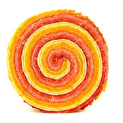 Cotton Batik Pre Cut Fabric Bundles - Jelly Roll - Honey Orange