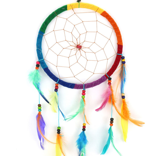 Dreamcatcher - Spiral 16.5cm Rainbow